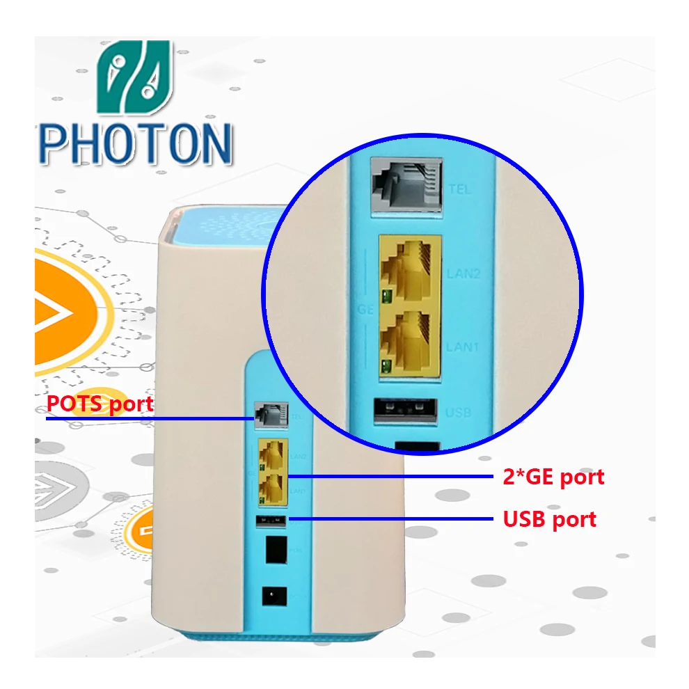wifi mesh router wifi repeater 2GE 1POTS 1USB WiF mesh ONU  PTF3262C