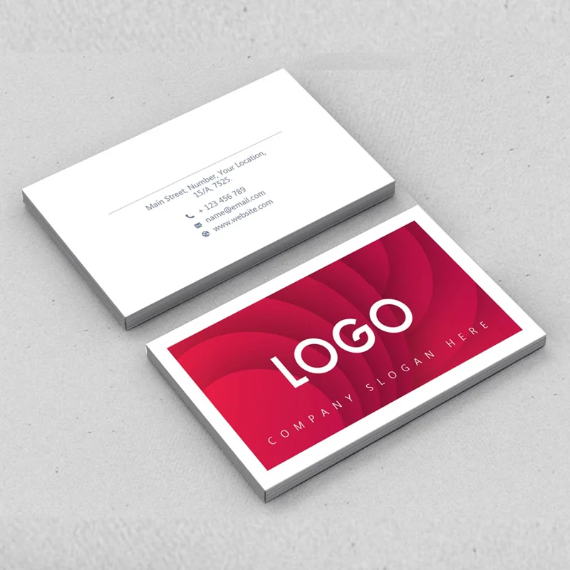 Custom Logo Color Printing Art Paper Cardboard Paper Business Cards With Logo Visiting Name Card Business Card