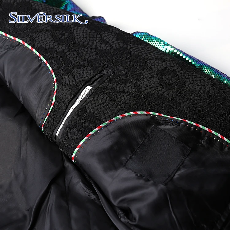 Горячая Распродажа, OEM, воротник-шаль для взрослых, Двусторонняя куртка с блестками для танцев и вечеринок, Мужской Блейзер, пальто