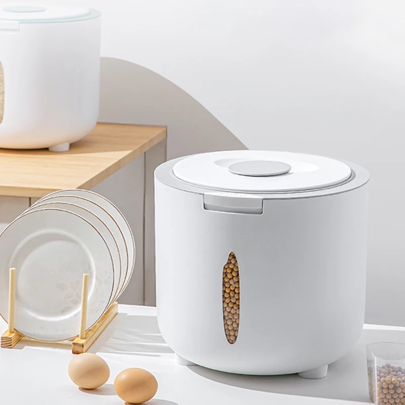 XingYou Automatic gland type green material pest control moisture-proof grain food storage rice bucket with measuring cup