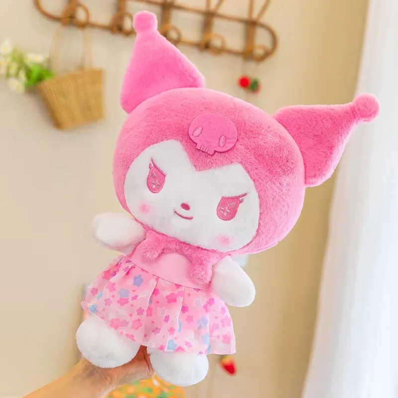 Ruigao Sanrioed Милая Kuromi Мелодия Банкетная плюшевая игрушка кавайная Подушка украшение комнаты детская большая кукла для детей подарок на день рождения