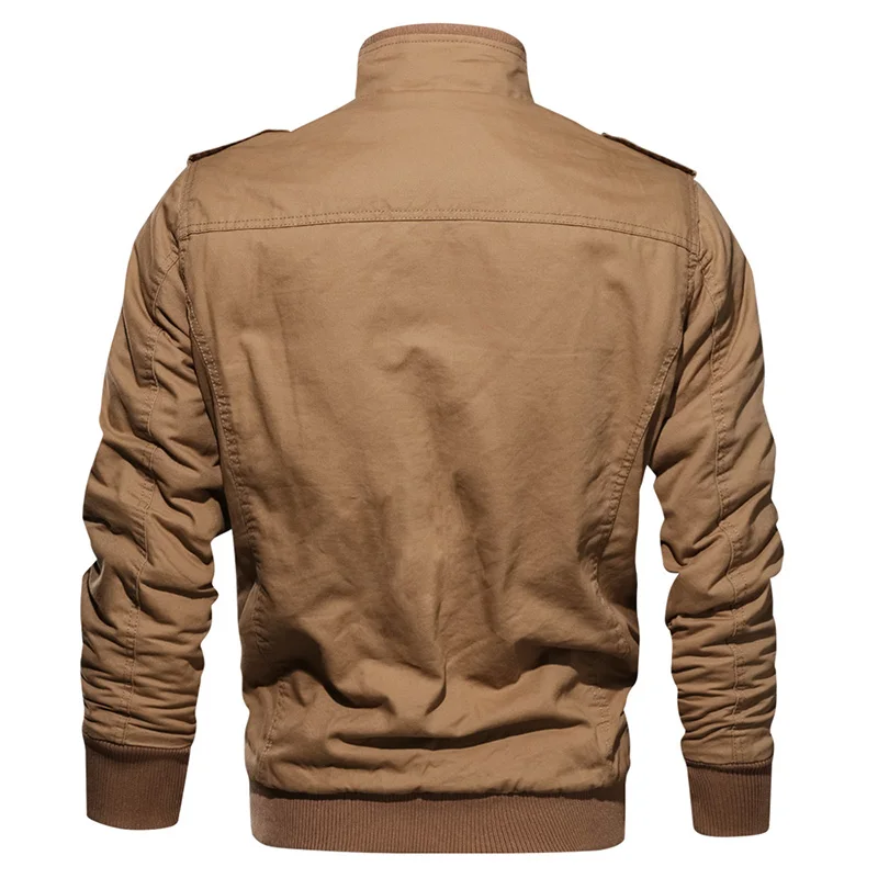 
Dropshipping Wholesale Autumn Winter Jaket Thickening Warm Fleece Jacket Mens Military Army Coat 