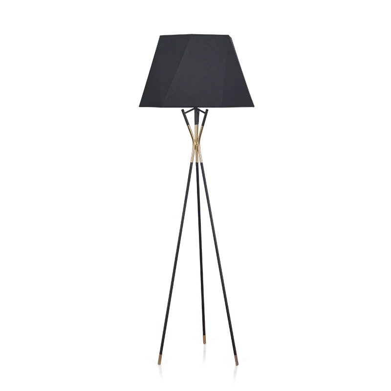 
Modern Nordic Design Iron Black Tripod Decorative Desk Table Lamp Light Floor Lamp for Bedside Bedroom Living Room 