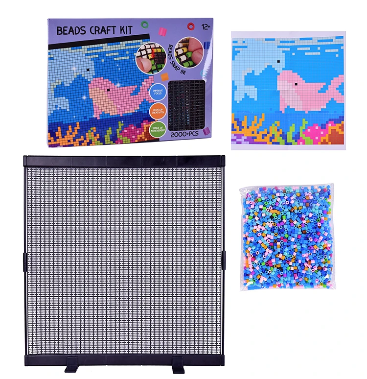 High Quality Diy 5mm Hama Beads Set 14 Color Creative Fusion Bean Manual Kids Ironing Beads Educational Plastic Toys