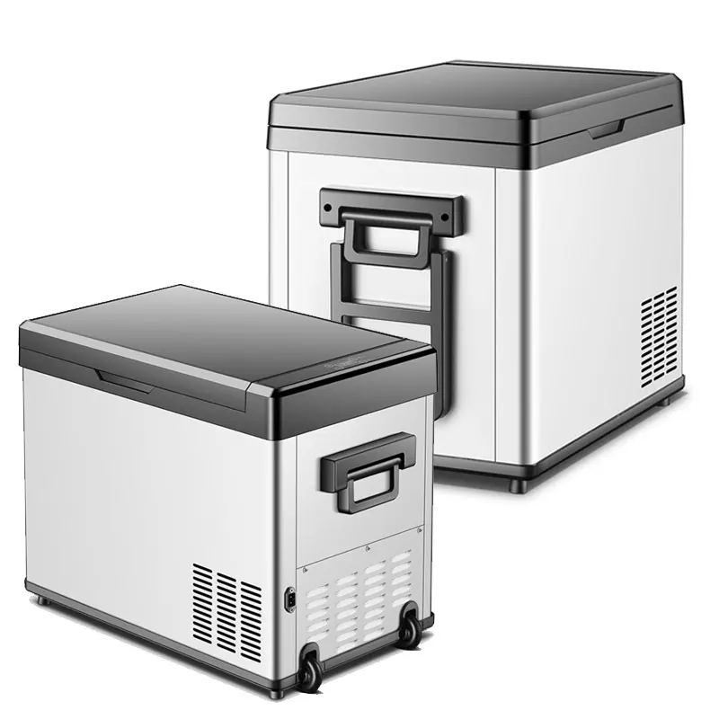 Langle 50W 55L Small Fridge 12v Mini Portable Car Refrigerator for Car/Office/Bar/Travel/Camping/Household/Outdoors