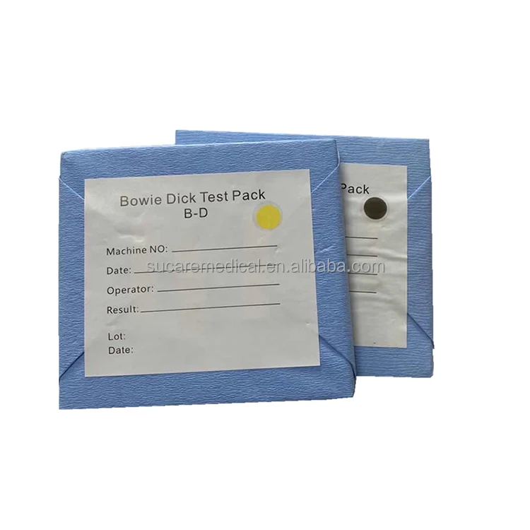 Medical Disposable Steam Sterilizer B-D Type Autoclave Bowie Dick Test Pack