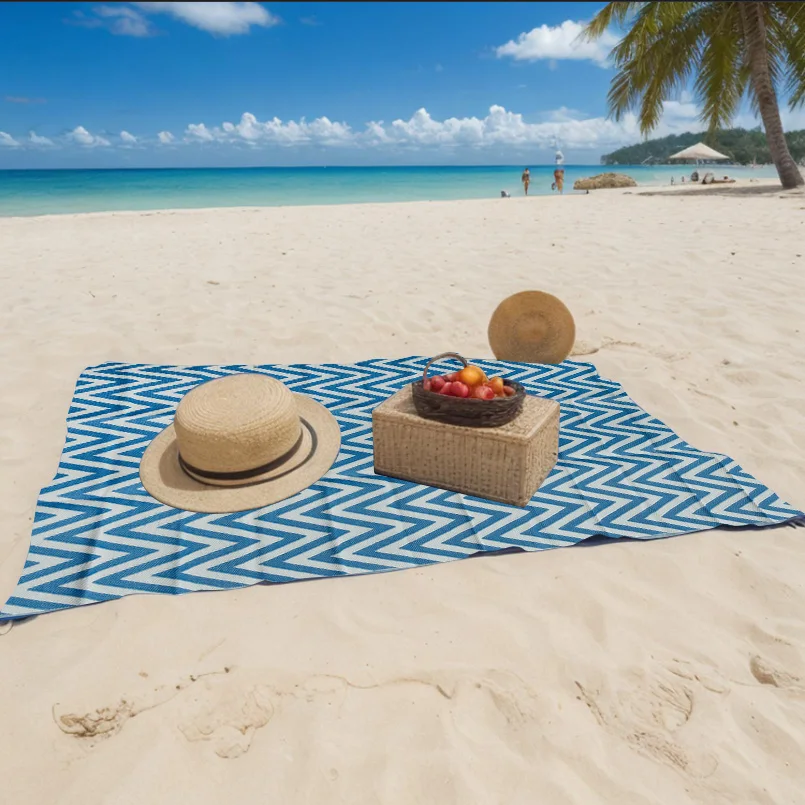 1.8*2.7m 350GSM PP Woven Plastic Cheap Foldable Straw Beach Picnic  Mat with UV protection