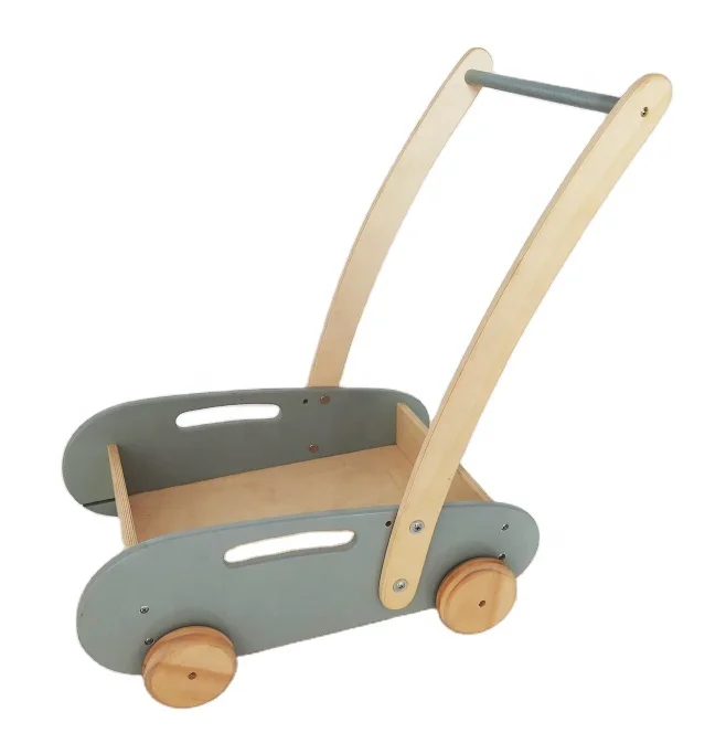 SOLID WOOD BABY WALKER TOY READY FOR ASSEMBLE EDUCATIONAL TOY