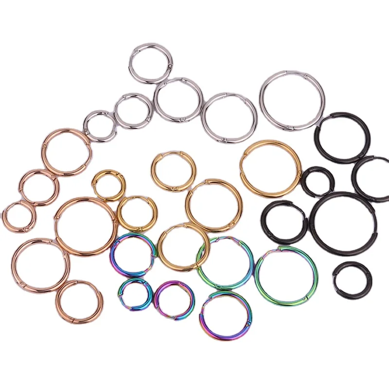 Hip pop Mens Womens Round Shape Nose Earrings Rings Body Jewelry Piercing