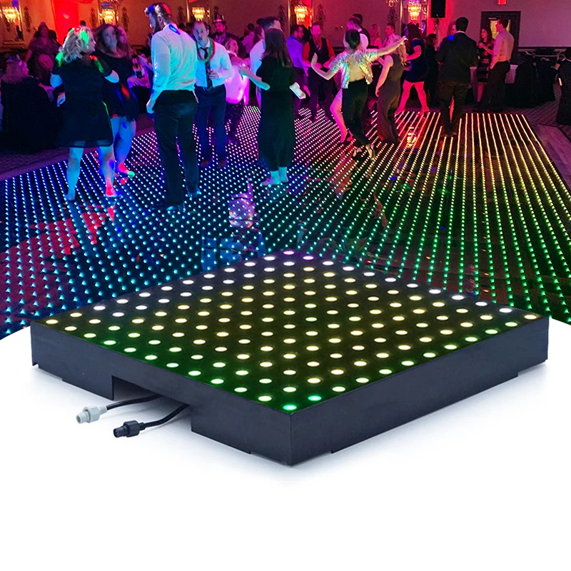 Buy disco dance floor 12x12 144 pixel led dance floor waterproof professional Dmx outdoor dance floor