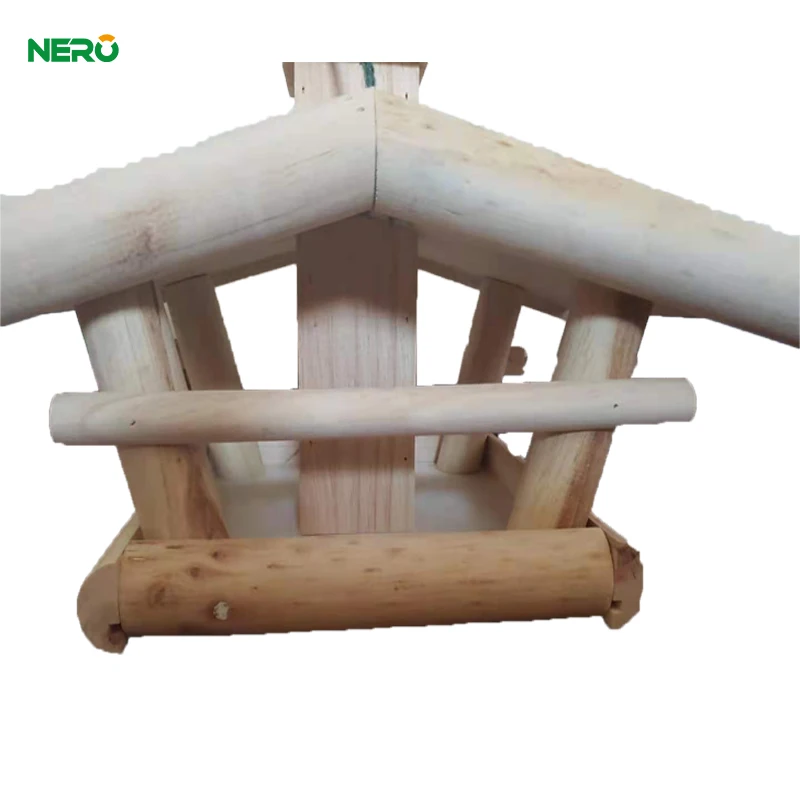 
Outdoor wooden window hanging bird feeder for Garden 