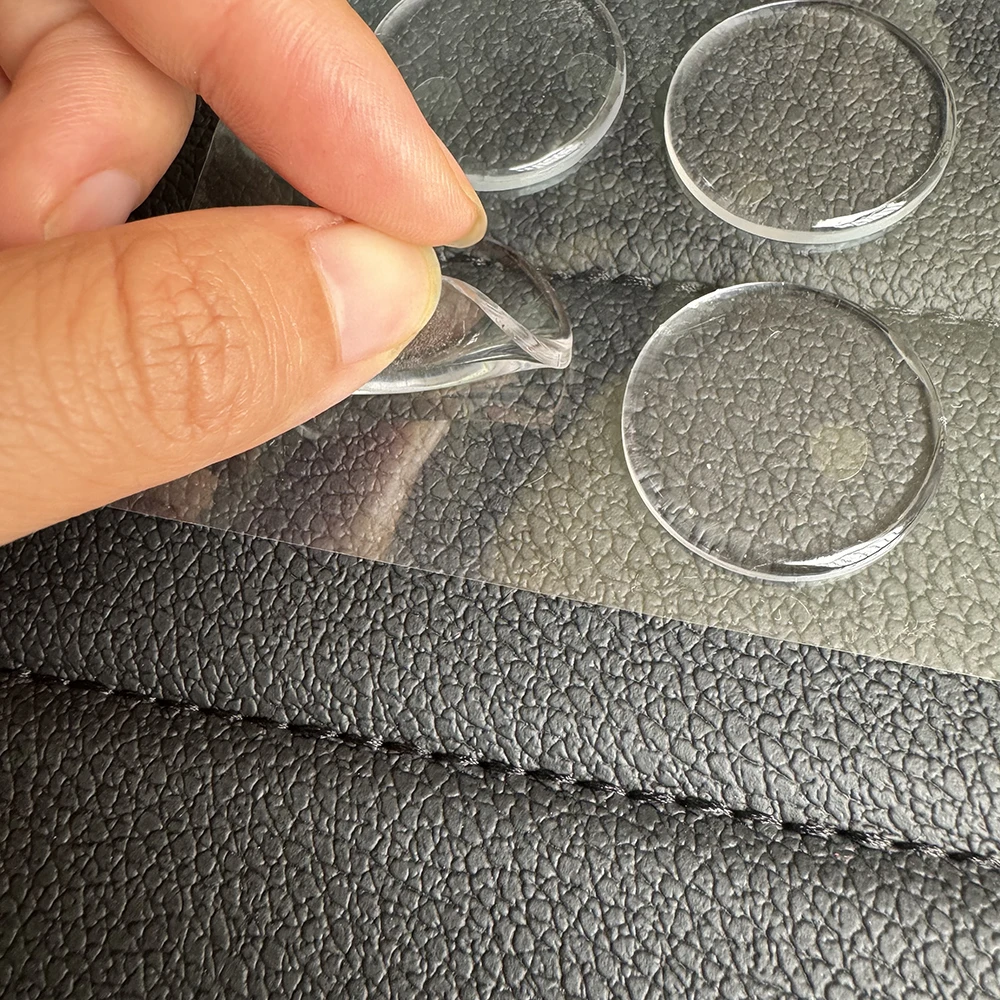 Customized Size PU Gel Circle Sticker Pad Super Sticky Sheets Two Double Sided Adhesive Nano Tape Silicone Gel Dots