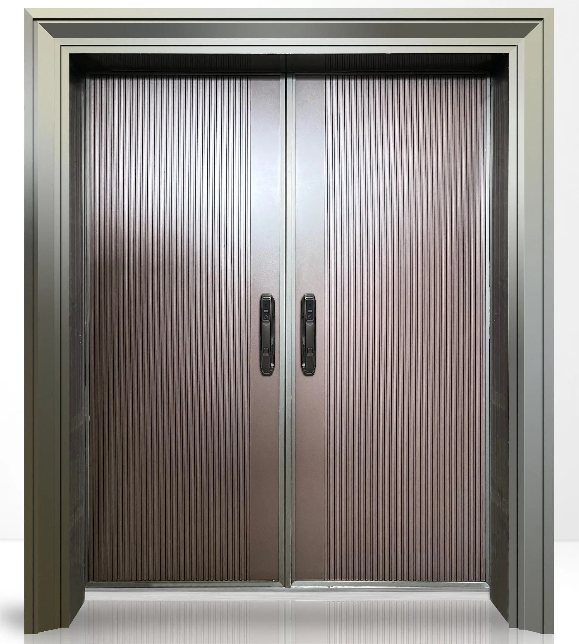 GUCI custom solemn business conference room door stainless steel security double push door