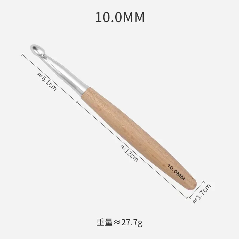 High quality 3.0mm-12.0mm wooden Handle Knitting Needles Weave Yarn Set diy crochet hooks