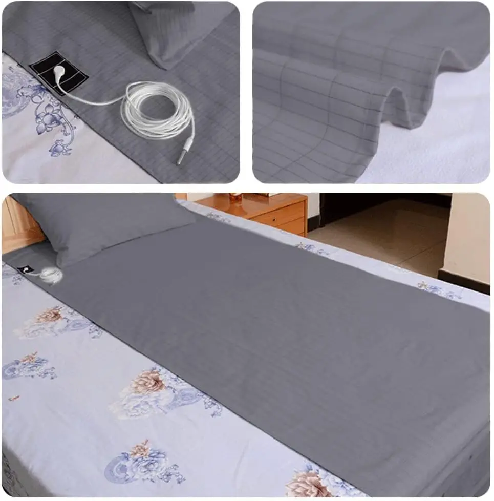 New Design Premium Organic Cotton Silver Fiber Grounding Bed sheet