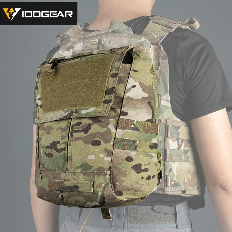 IDOGEAR Tactical Pouch Bag Zip On Panel Magazine Pouch Zip On Tactical Backpack for AVS JPC2.0 CPC