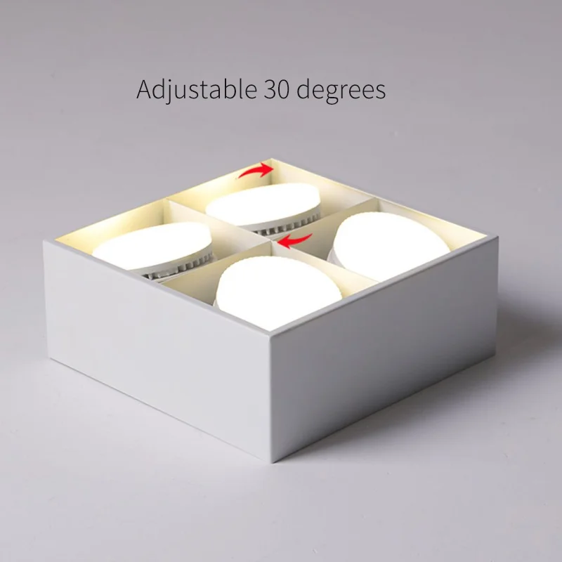 Zhongshan Commercial Lighting Hotel No Main Lights Led Grille Downlight Led Surface Mount Downlight 7W