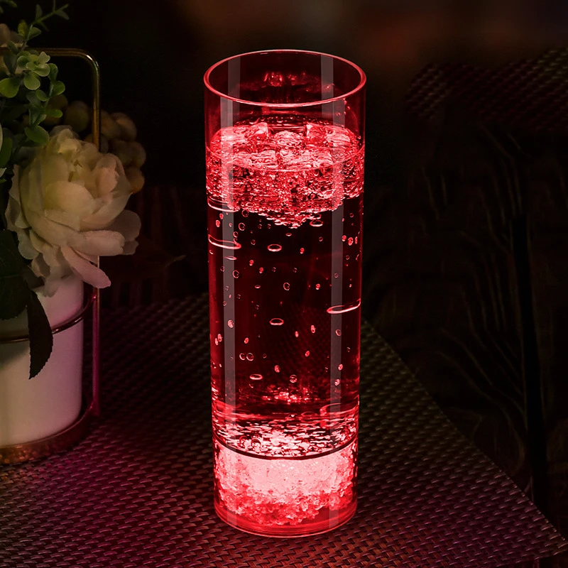 Nicroo Glow Party In The Dark Water Liquid Activated led Light Up Custom Drinking Glass Luminous Cup Neon Party Supplies Led Lig