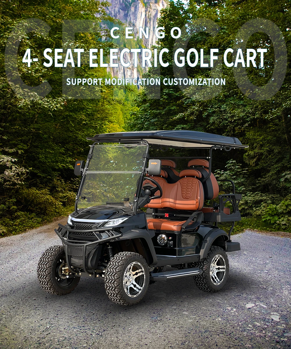 China Factory Price 4 Seats Electric Golf Cart  In Stock Golf Cart 2+2 Seats Cheap Electric Vehicle