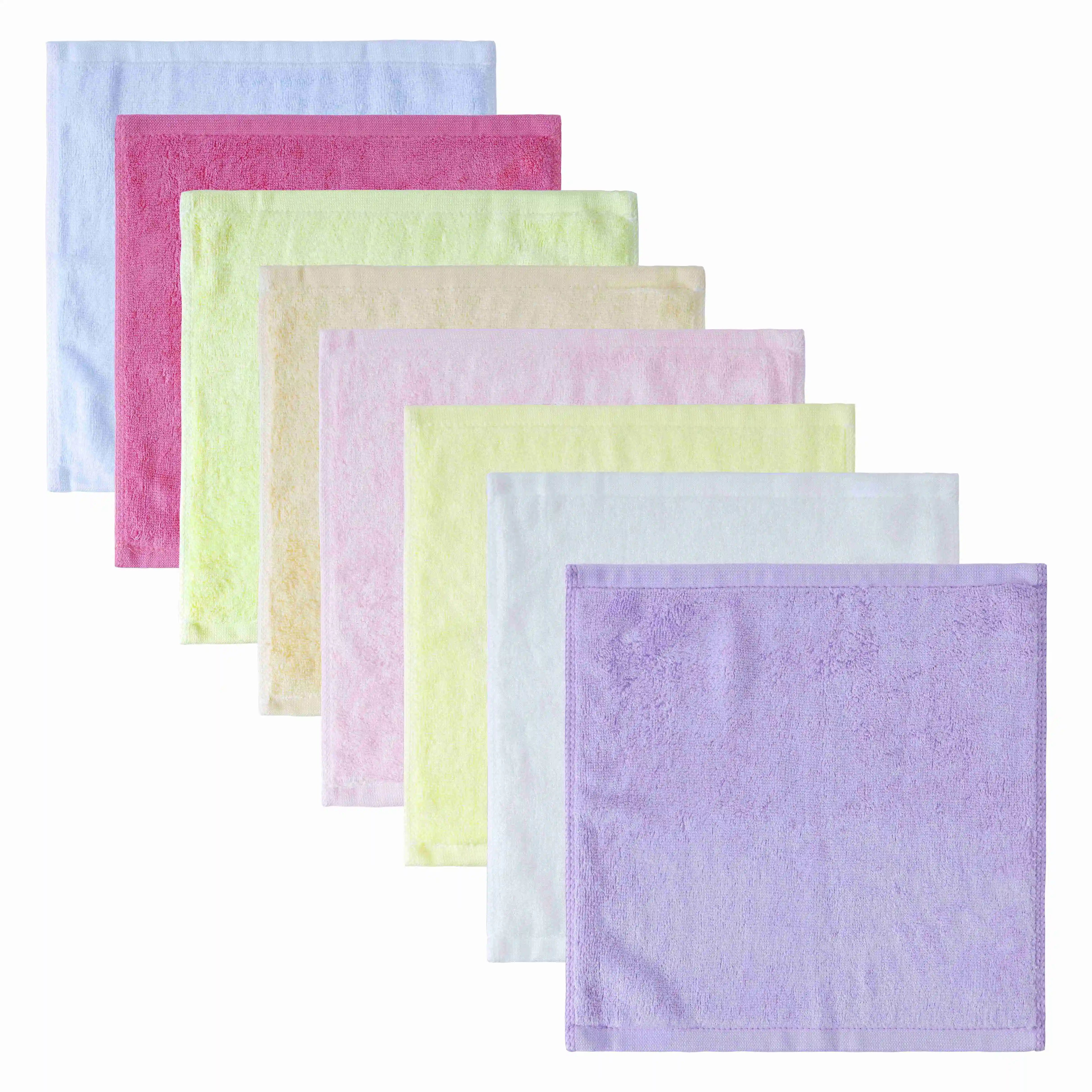 Factory Wholesale Luxury Bamboo Wash Cloth and Square Face Towel Terry 100% Bamboo Baby Washcloth