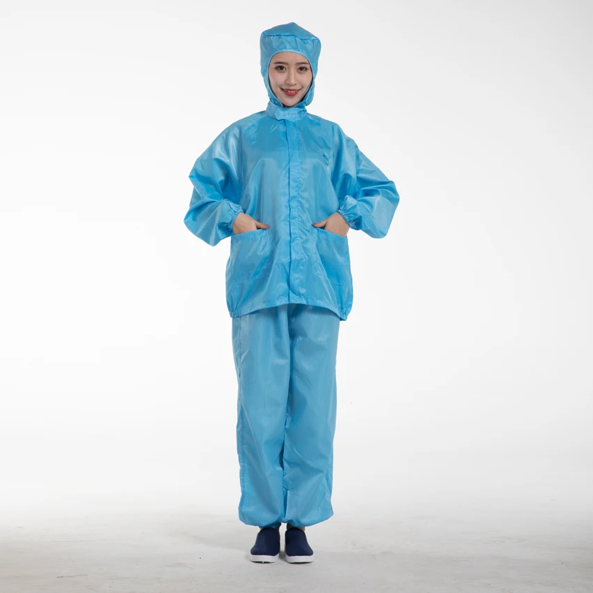 Hot Sell Clean Room smock clothing Suit food industry  workwear Workshop ESD Uniform/working Anti-static clothing for cleanroom