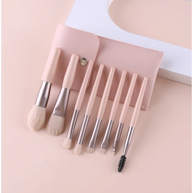 Custom Logo Private Label Free Sample Best Value China Factory Wholesale Price Rts Travel Makeup Brush Set With Bag