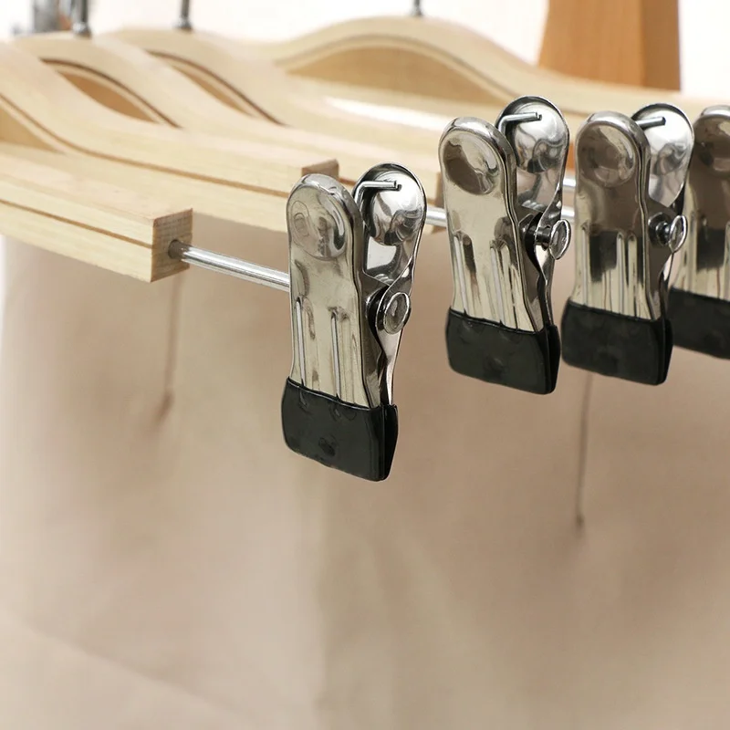 Natural Plywood Hanger Popular Hot Sale Clothes Wooden Casual Dresses Hanger With Clip