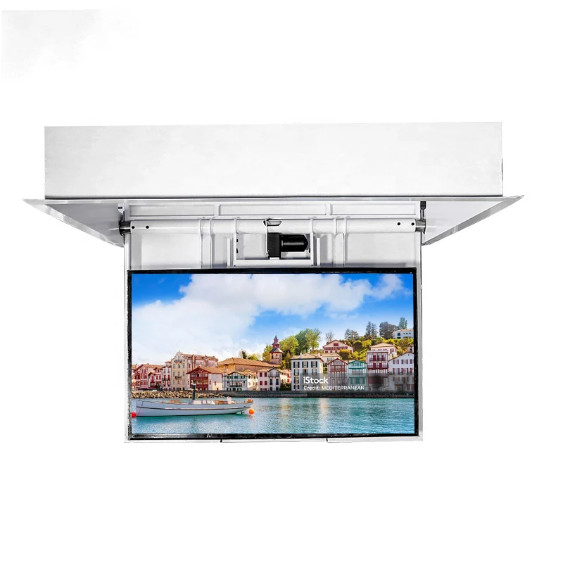 Auto Folding Electric Remote Control Motorized Flip Down Ceiling TV Mount Drop Down TV Lift TV Ceiling Mount Bracket Motorized