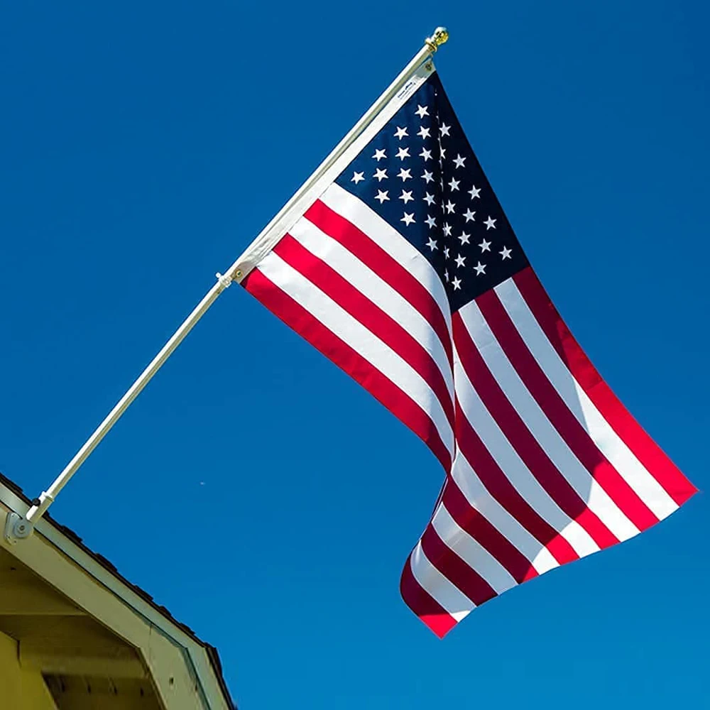 Promotional Custom Large American 3x5ft Embroidered America Car Cover Mini Hand Waving Flag Custom Desk Flag Cap America Flag