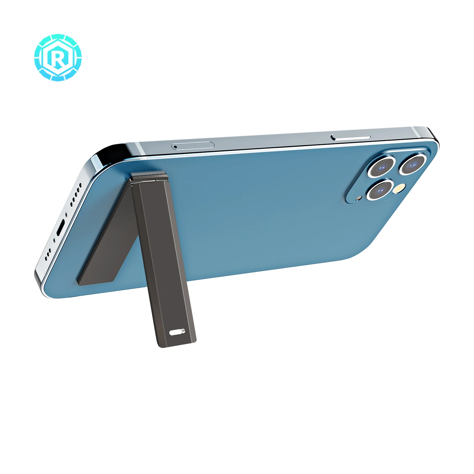 Регулируемый держатель для мобильного телефона 3 мм Вертикальная Портативная подставка из цинкового сплава с несколькими углами Складная подставка для телефона