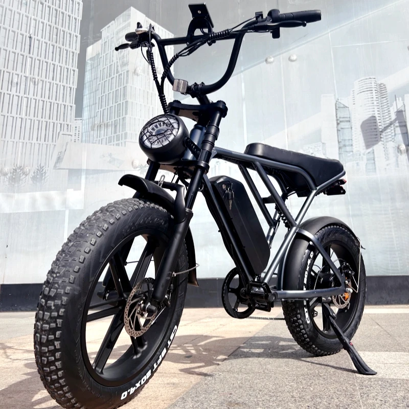 OUXI H9 Electric Hybrid Bike Upgrade 250W V8 Fatbike Off-Road City Electric Bicycle with Fat Tire for European Market