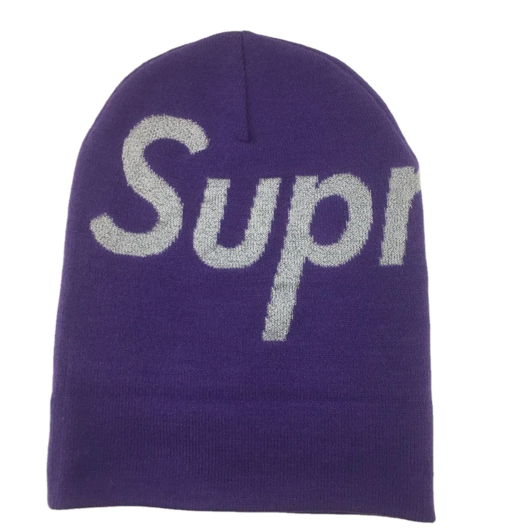 Cheap Wholesale Custom Pattern High Quality Men Knitted Fashion Beanies Hats