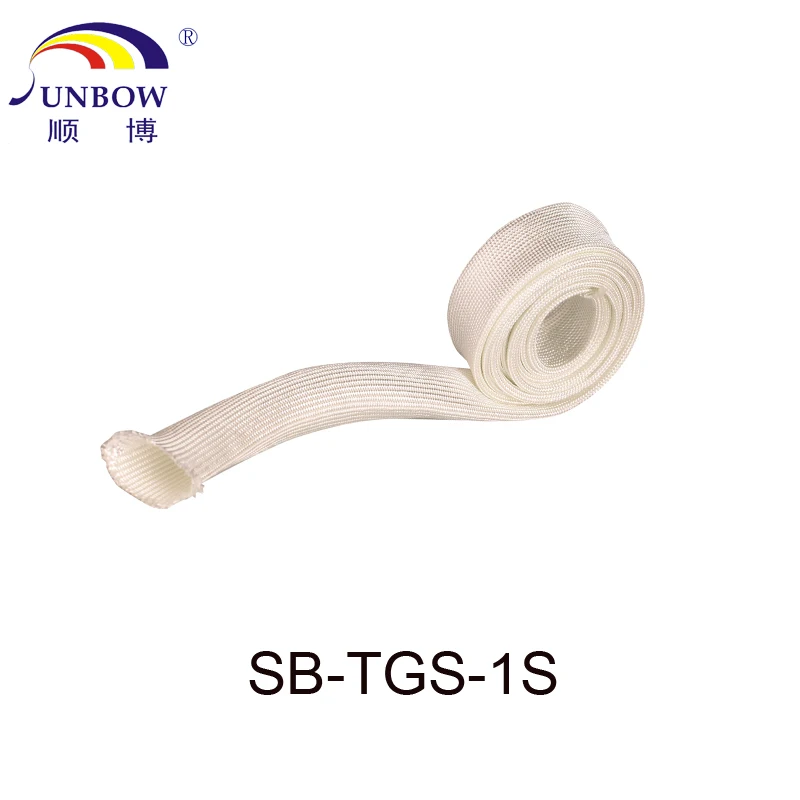 Manufacturer Hot Sales Fiberglass tube Uncoated Silicone Rubber Fiberglass Braided Sleeve Sleeves