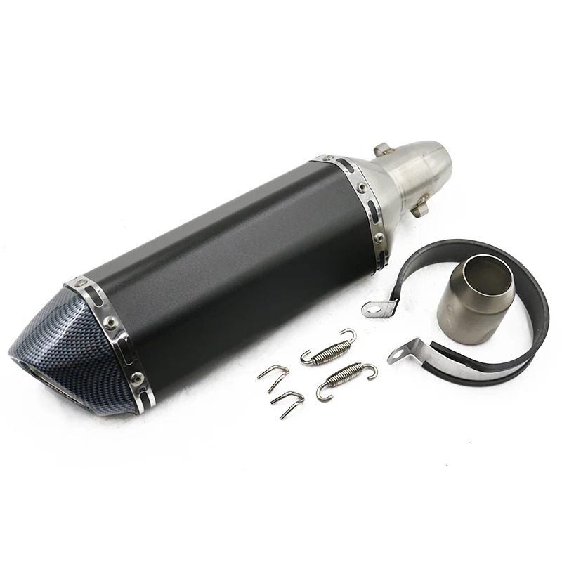 Wholesale Motorcycle Accessories 380MM Black Stainless Steel Universal Mtorcycle Exhaust Pipes