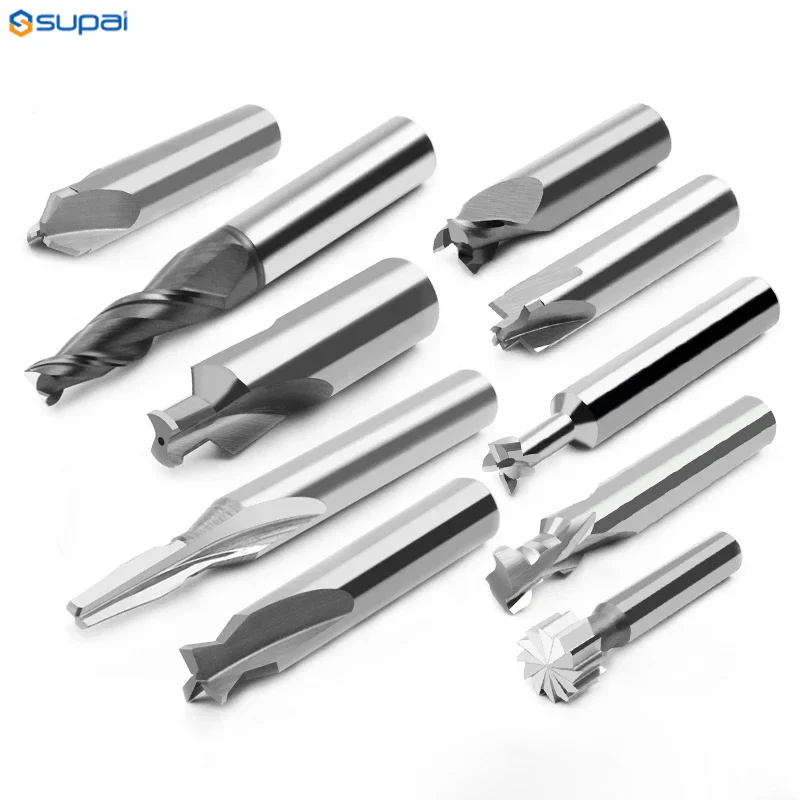 Aluminum metal woodworking durable tungsten cobalt carbide alloy ball nose square corner radius end mills HRC45/55/60/65