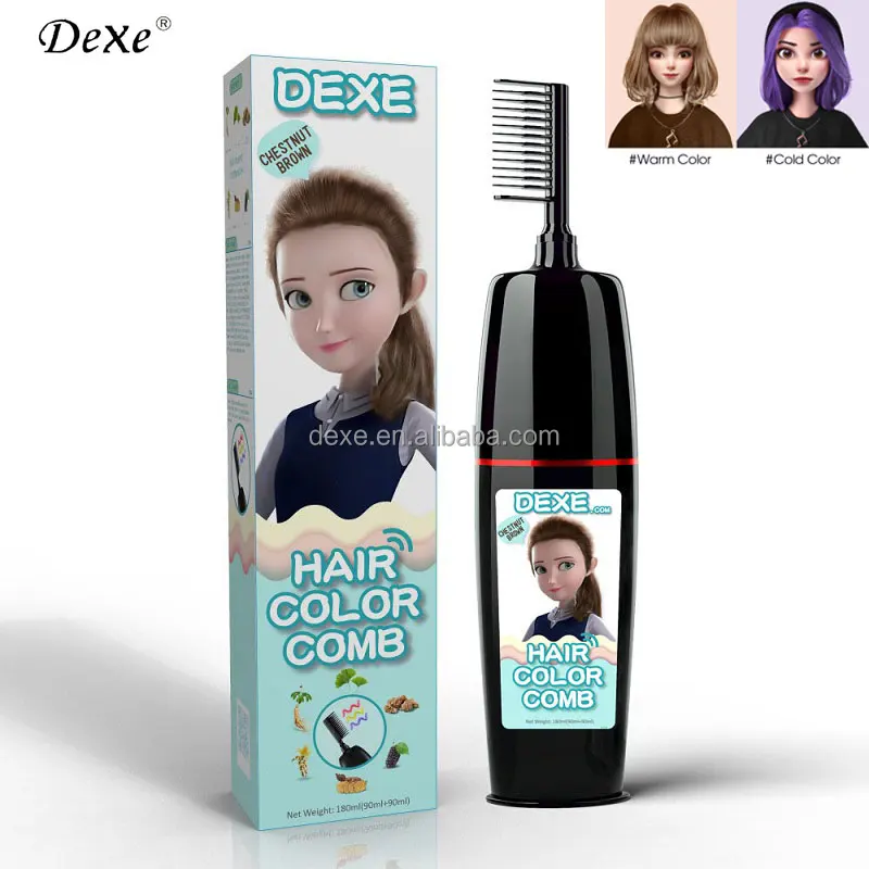 hair color comb shampoo