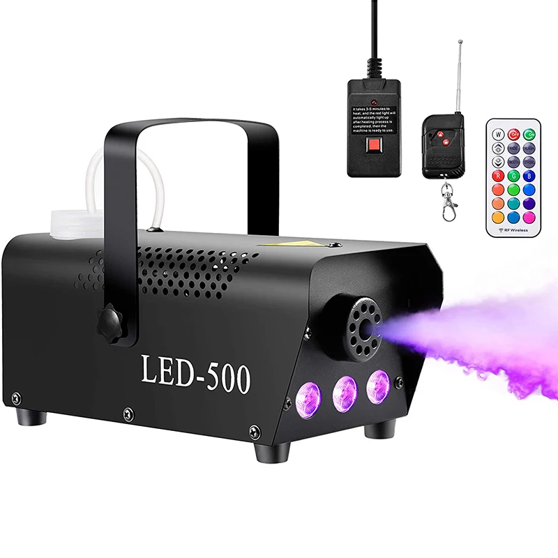 Дымовая машина DJ Fog Machine 400 Вт 500 с проводным пультом дистанционного управления для свадьбы дискотеки вечеринки