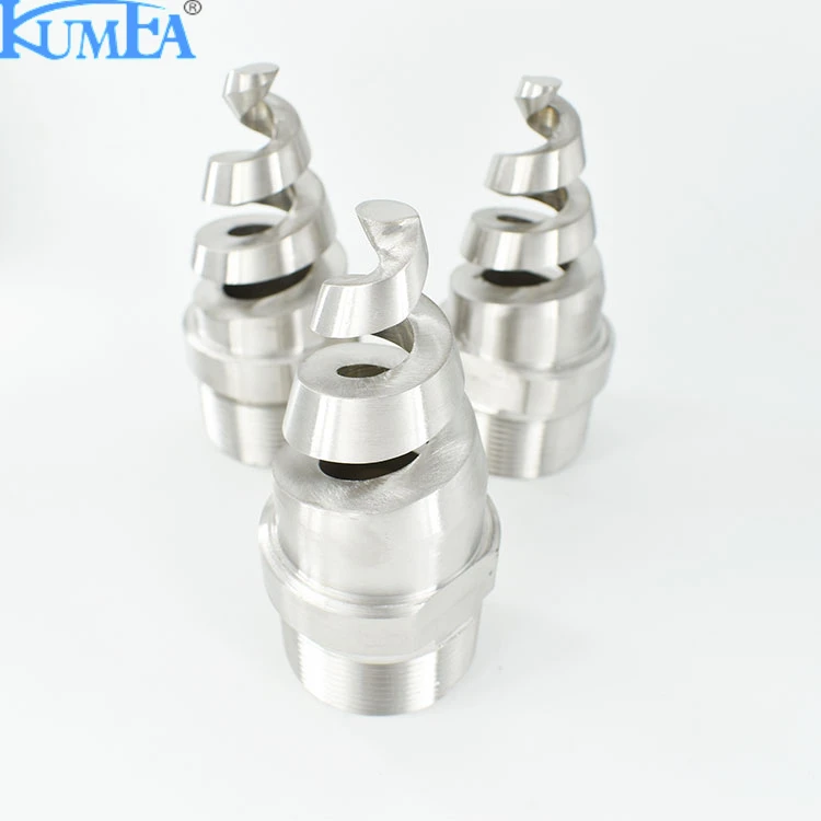 Boat Vessel Dust control cooling tower Stainless steel SS umbrella spraying helix screw helical spiral nozzle