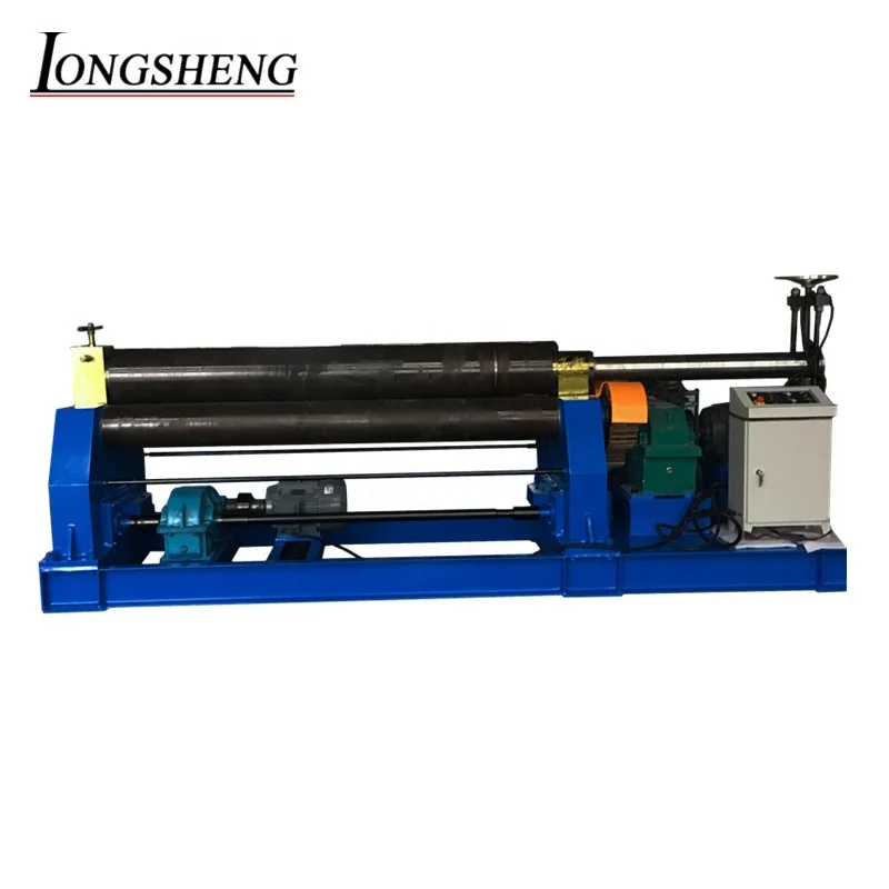 high quality W11 12x3000 symmetrical mechanical type steel roller bending machine 3 roller sheet metal plate rolling machine