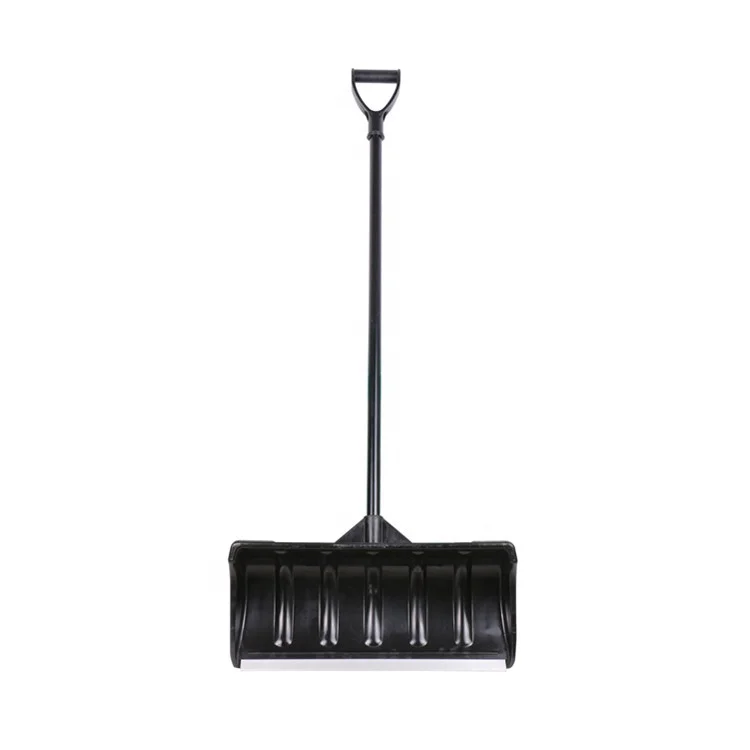 Heavy Duty Snow Pusher Shovel 22 Inches Poly Blade with Metal Edge