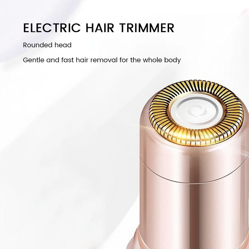 2024 Portable Battery Recarghable Electric Lipstick Style Shaver Pen Epilator Facial Hairs Remover