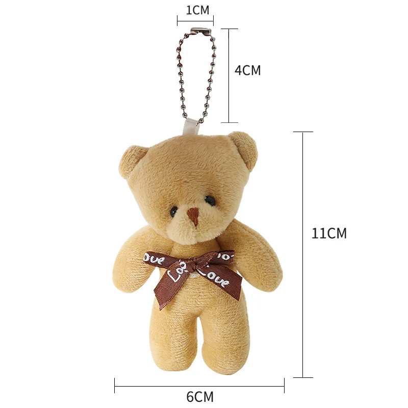 Фабрика SongshanToys дешевые мягкие мишки пушистые плюшевые игрушки 11 см