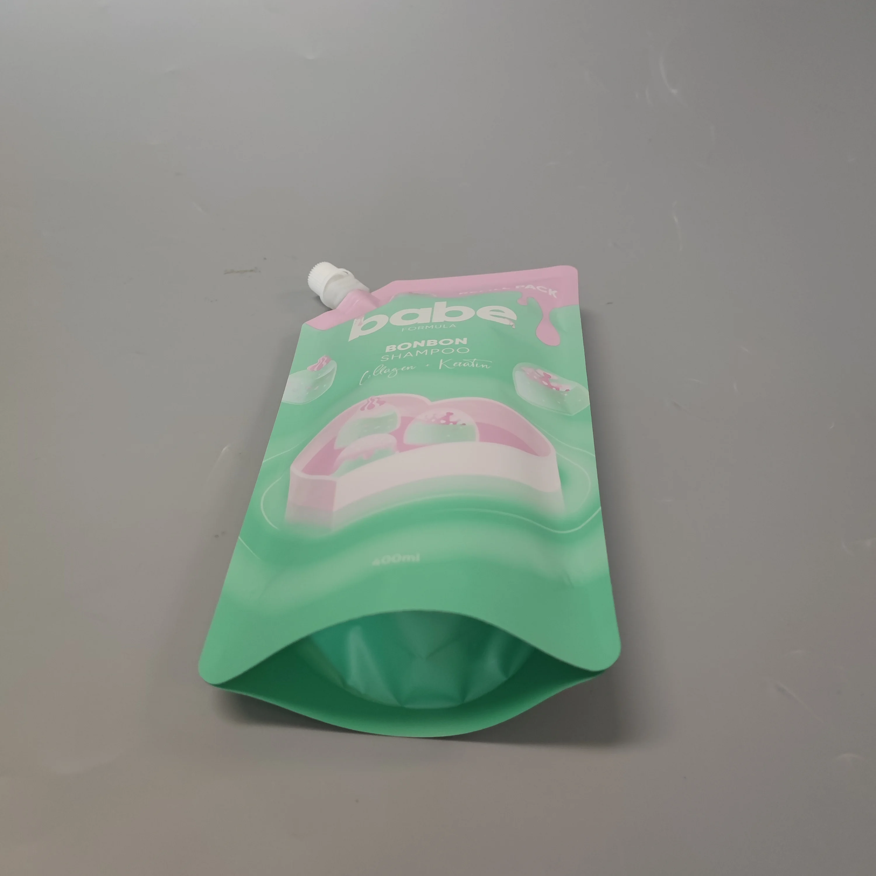 Custom 200ml spout pouch 300ml  transparent clear spouted pouch alcohol Liquor Juice Drink Bag with Nozzle juice pouch