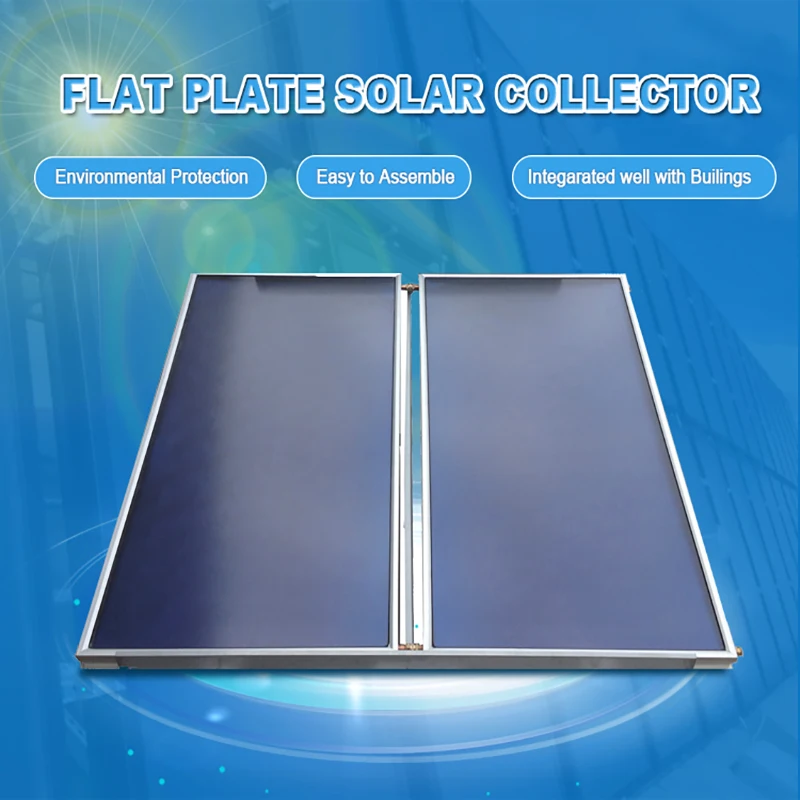 High Efficiency solar collector Flat plate blue/black titanium coating for Outdoor Household Use Solar Panel Heater