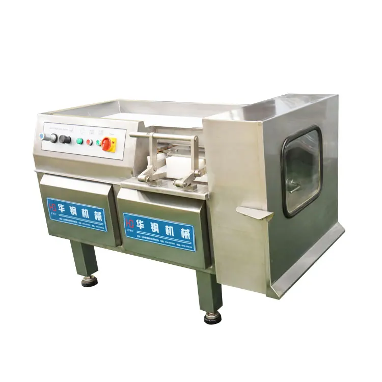 Automatic meat cuber chicken breast cutter frozen meat dicer cube cutting machine goat meat dicer machine