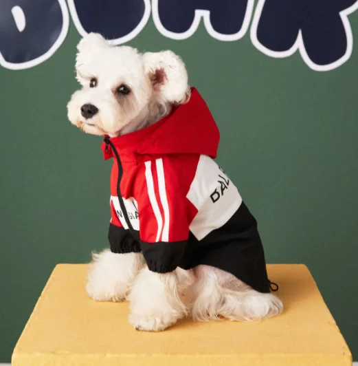 wholesale 2022 Pet Clothing winter designers dog clothes two leg dog hoodie jumper waterproof dog raincoat jacket
