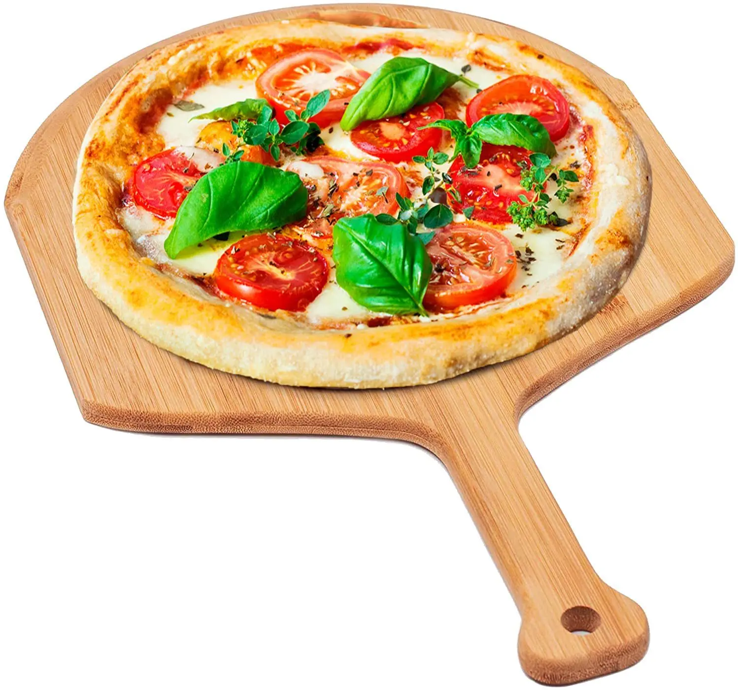 Bamboo wood pizza boardMultifunctional bamboo cheese and deli boardHigh quality pizza cutting board
