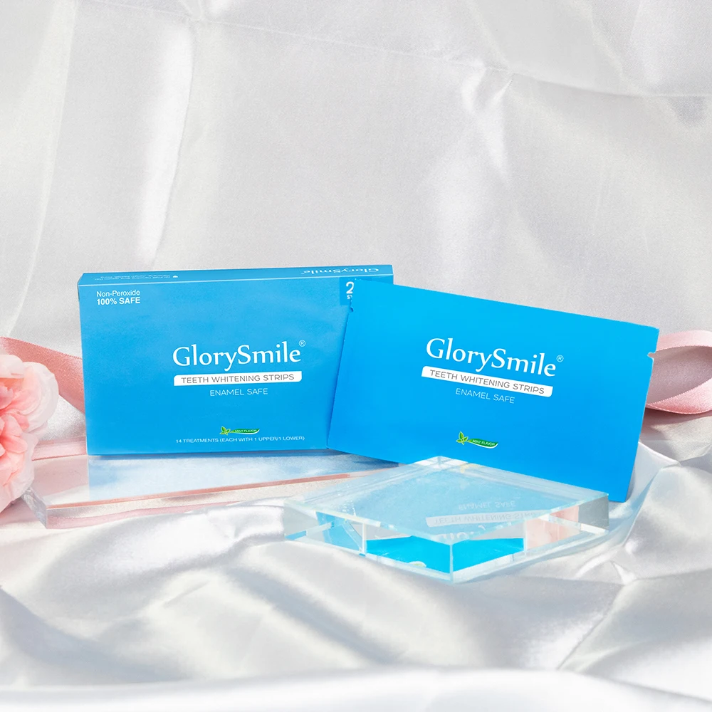 
CE Approved Teeth Whitening Products Tooth Bleaching Non Peroxide 3D Advanced Teeth Whitening Strips Private Label 