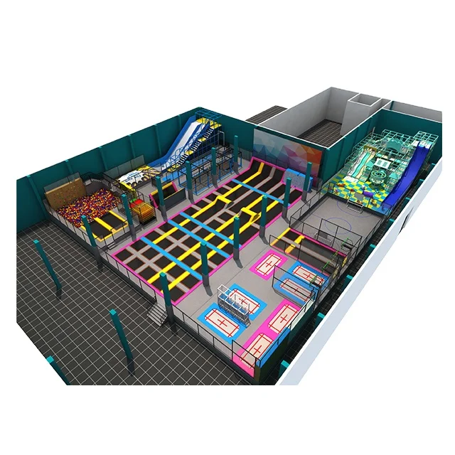 Профессиональный Недорогой большой батут для использования в помещении