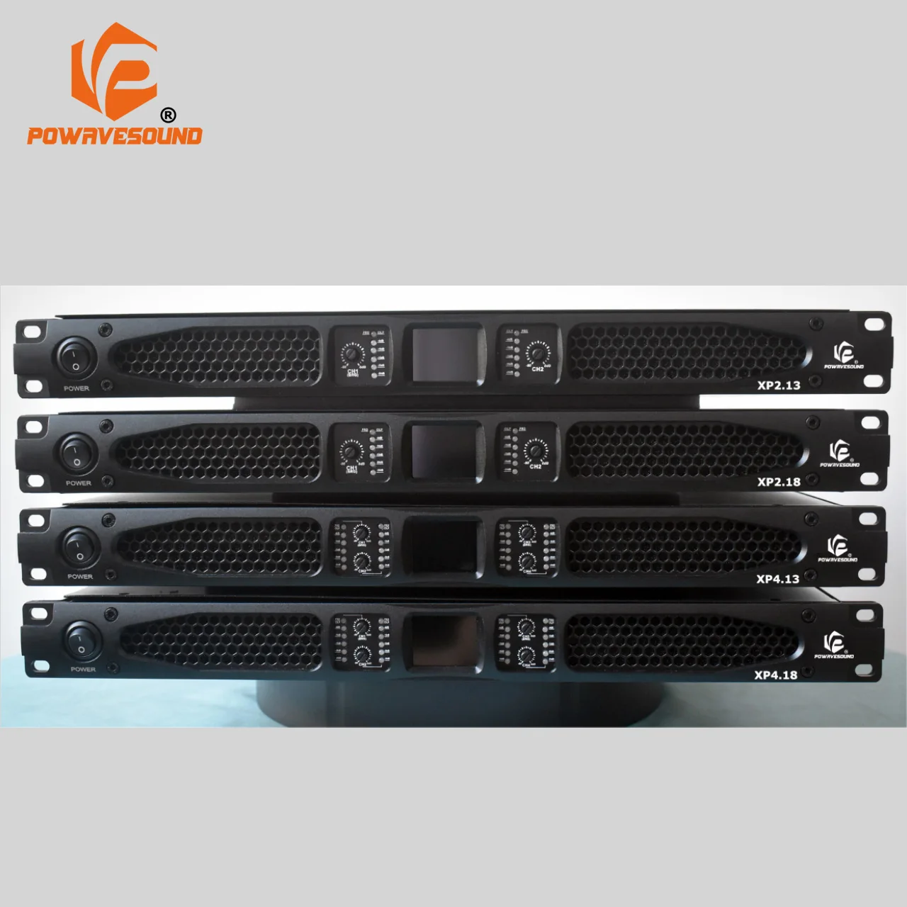 3000W Powavesound 1U digital power amplifier with LCD display 2ohm stable work for line array speaker sound audio system